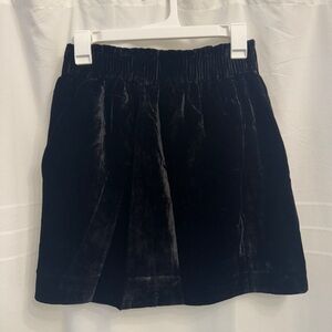 Jcrew velvet mini skirt